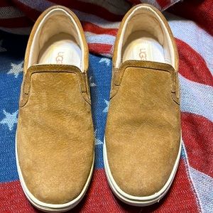 UGG black suede slip on sneakers US 9